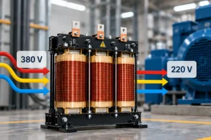 Autotransformador trifásico voltaje